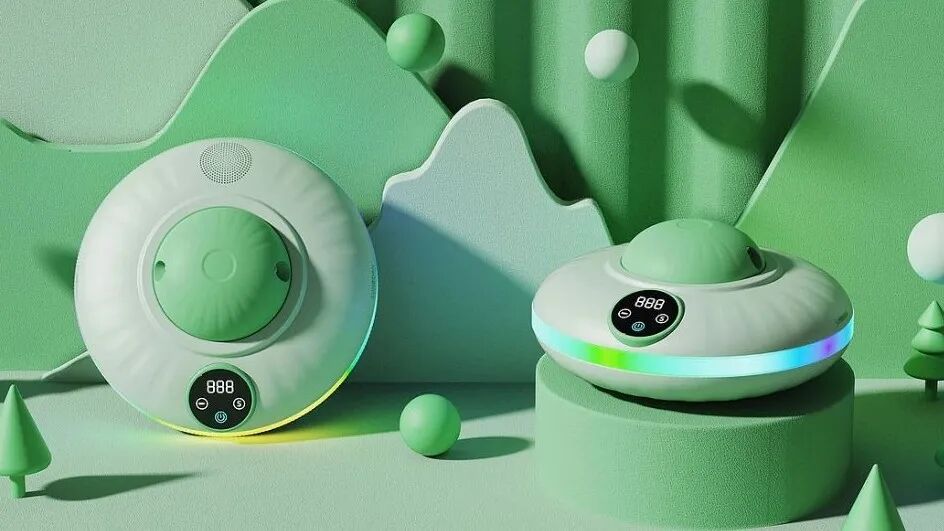 绿色调飞碟跳绳机展示