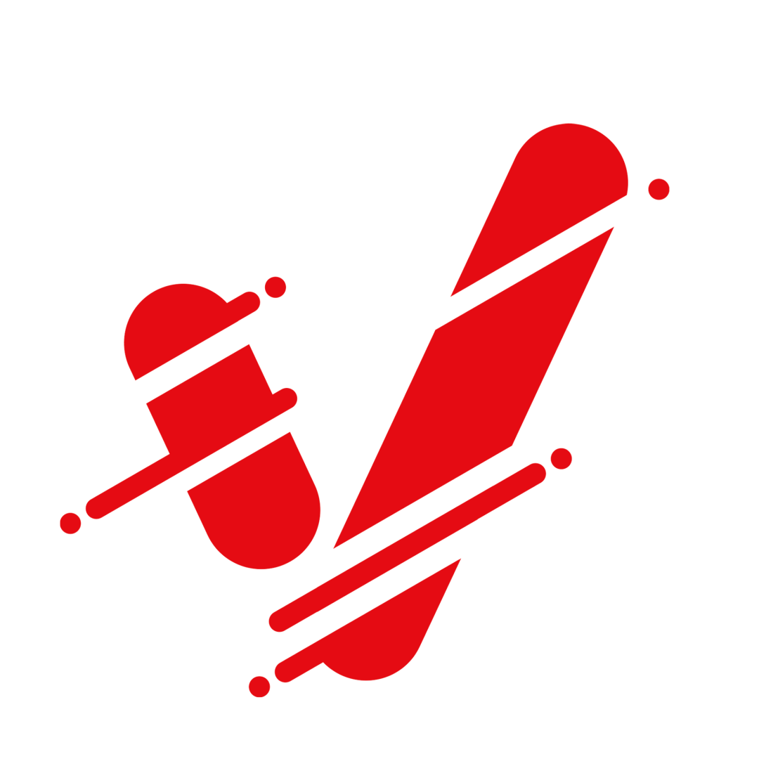 科技感红色抽象图形