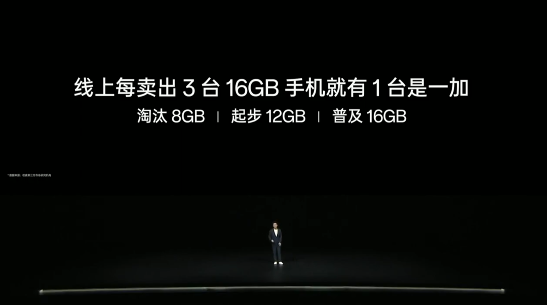 一加发布会幻灯片：普及16GB内存