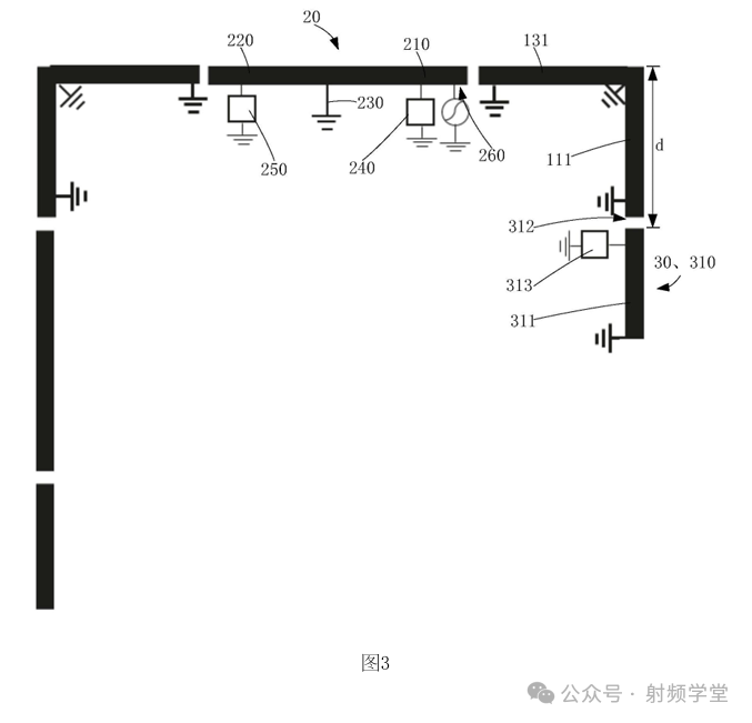 图3：主天线+第一子天线