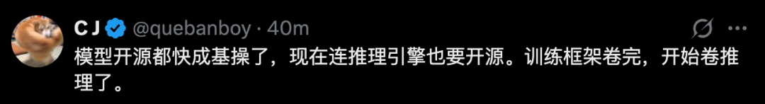 网友评论:模型开源后推理引擎也开源
