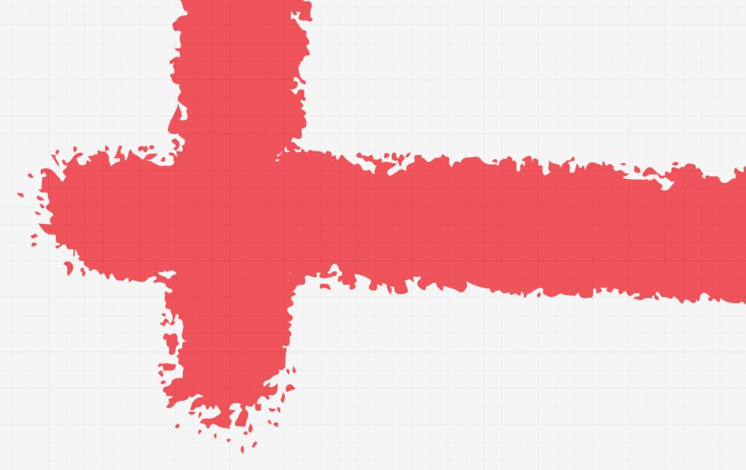 展示边框手绘毛边细节的特写图