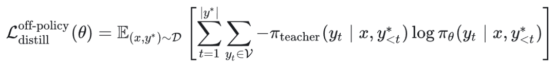 离策略蒸馏损失函数交叉熵形式公式