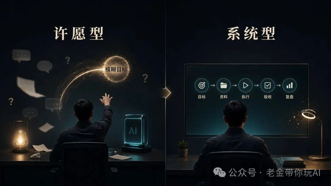 许愿型与系统型AI使用方式对比