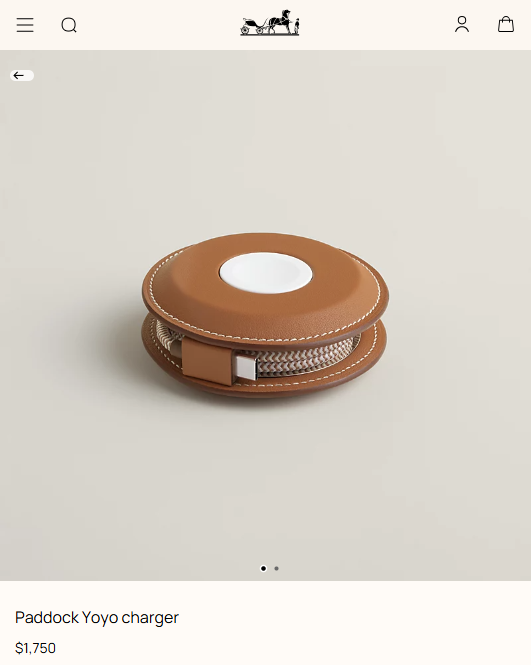 Hermès Yo-yo MagSafe充电器展示