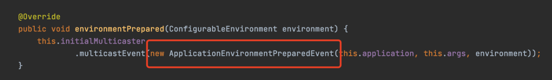 EventPublishingRunListener.environmentPrepared方法发布事件