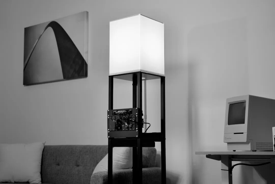 LAMP Rack Black and White vintage mini rack