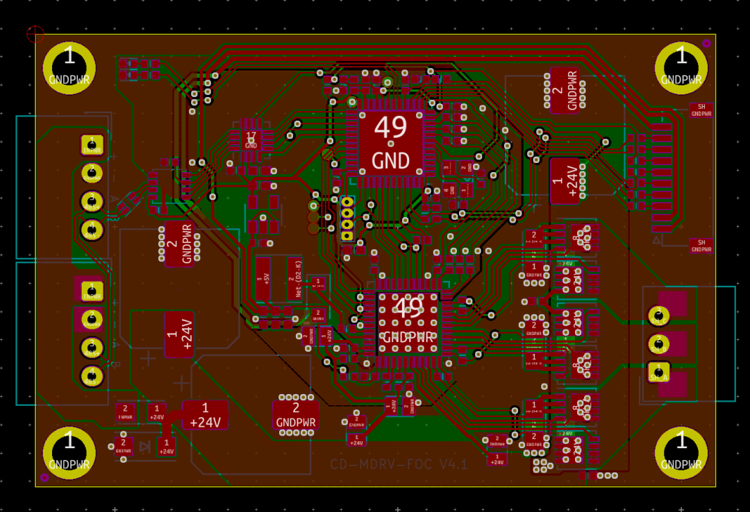 CD-MDRV-FDC V4.1 电路板 PCB 走线布局设计图