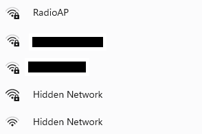 手机搜索到的设备热点RadioAP