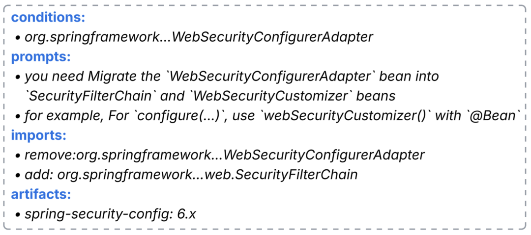 AI Recipe组成示例截图
