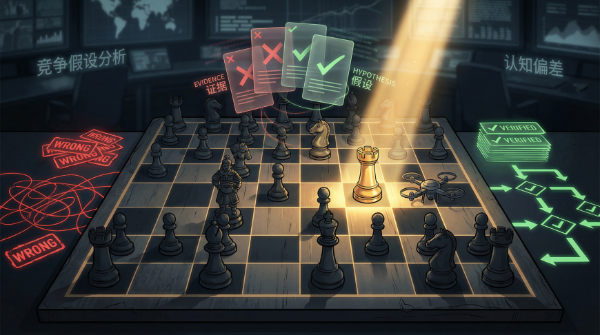 情报分析中的假设验证与竞争假设分析视觉图