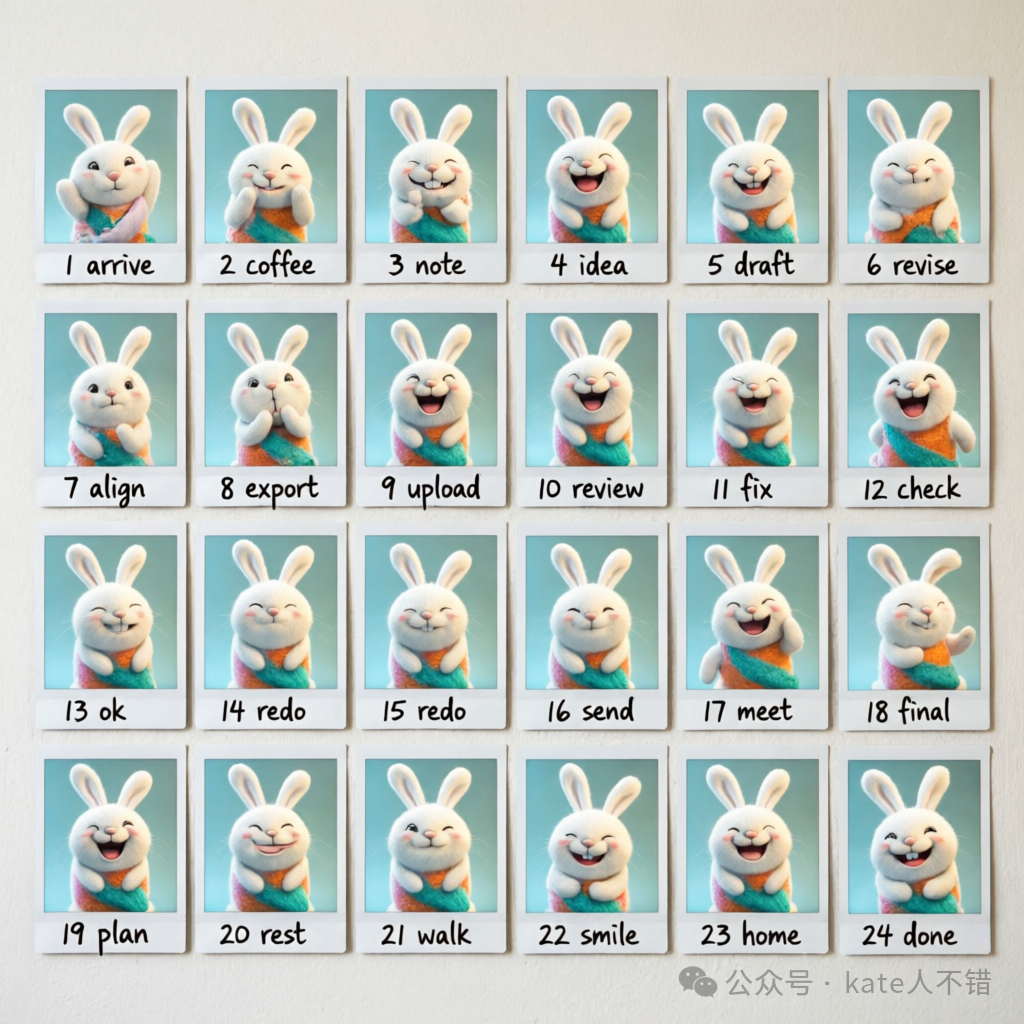 Qwen-Image-2.0 生成的拍立得照片墙效果图