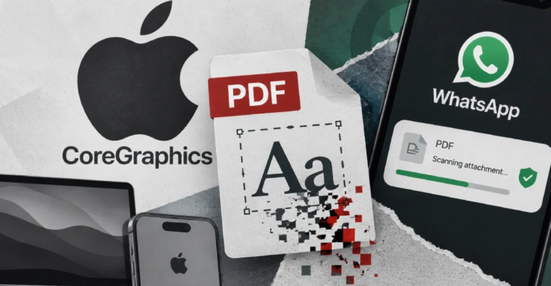 苹果CoreGraphics恶意PDF漏洞攻击示意图
