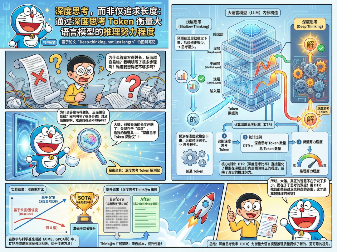 哆啦A梦主题的深度思考Token科普漫画图
