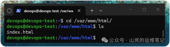 安装 Apache 并进入 Web 目录