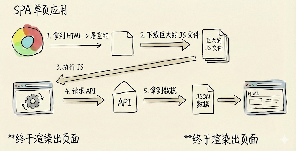 SPA应用首次加载与渲染过程详解