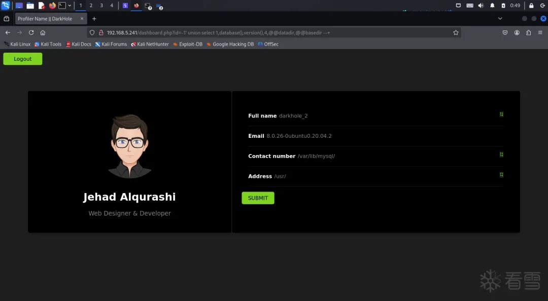 SQL注入获取数据库信息