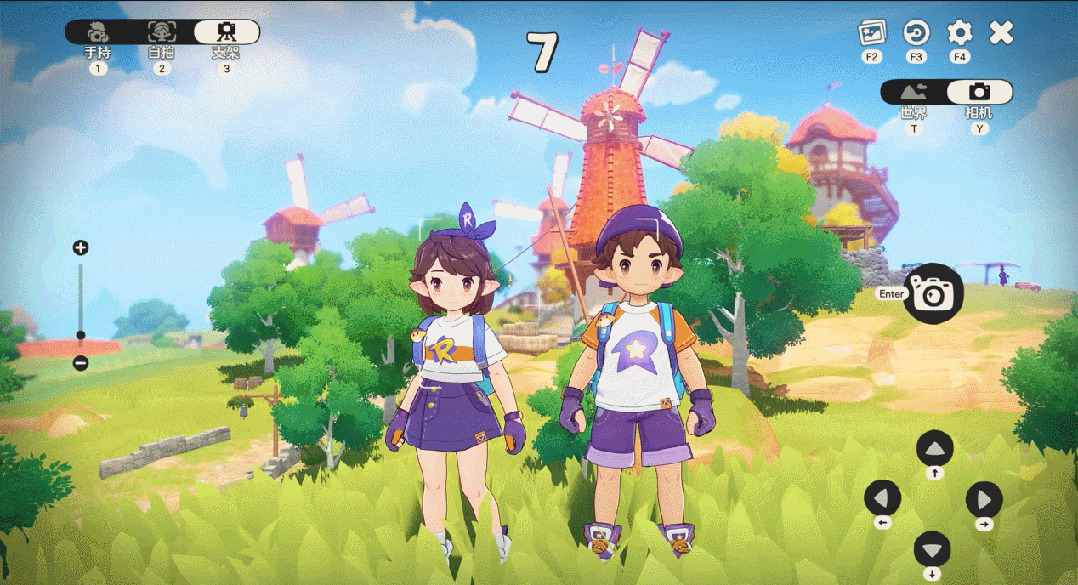 洛克王国游戏界面与拍照功能