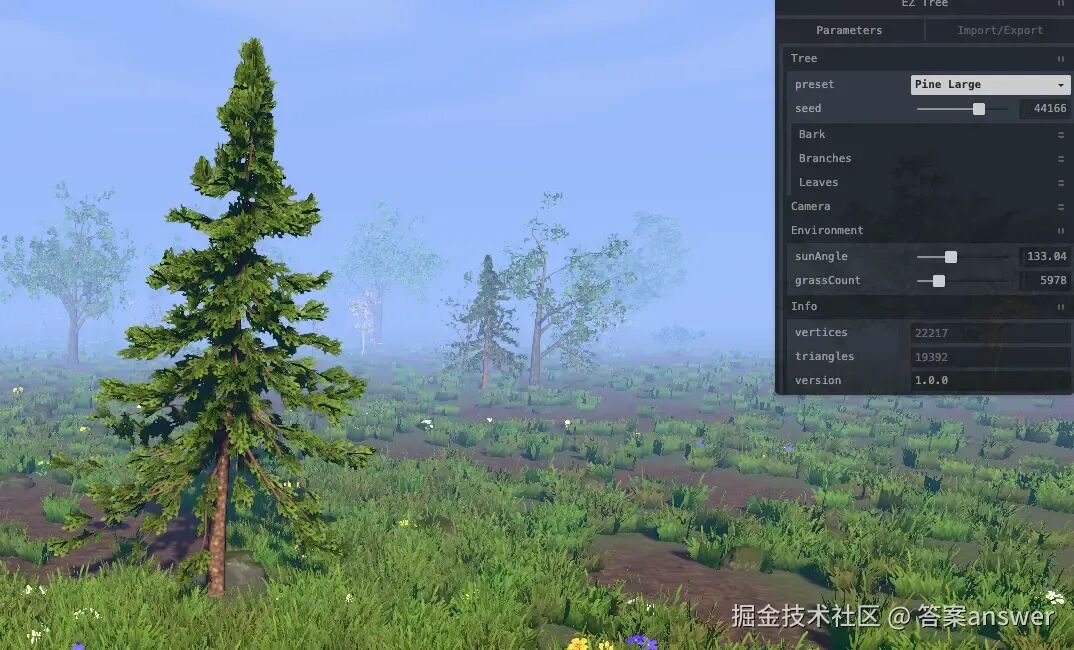 创建不同类型树