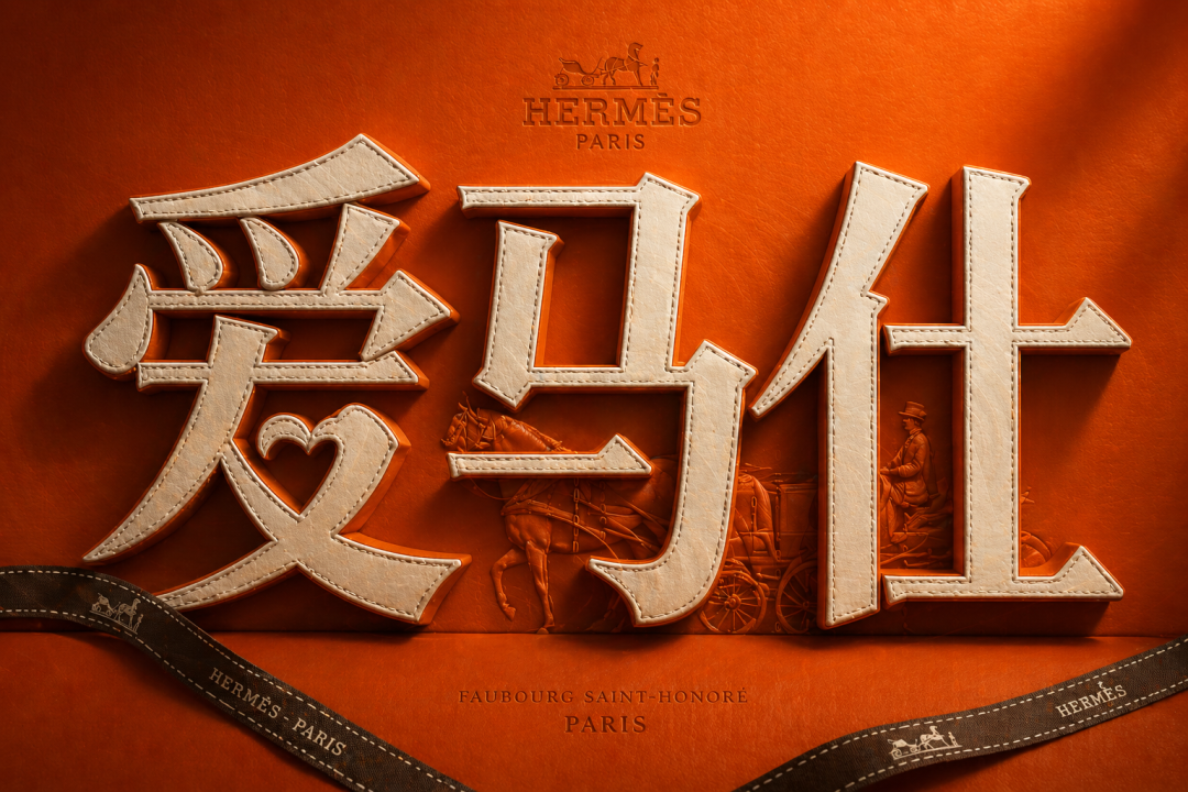 爱马仕品牌字体视觉