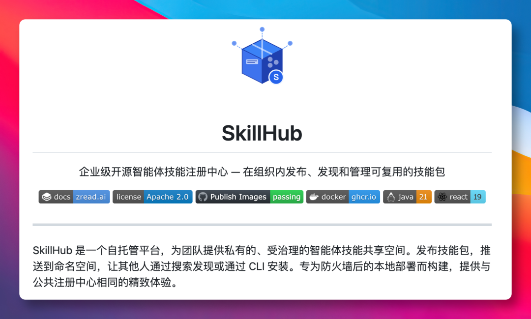 SkillHub平台宣传页