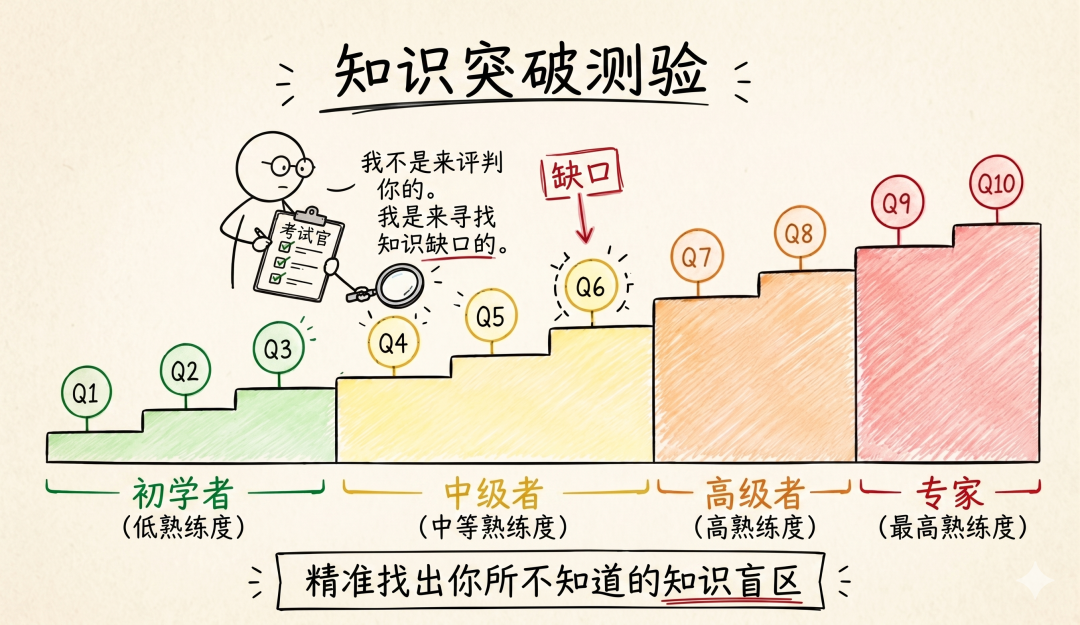知识突破测验:逐级找出知识盲区