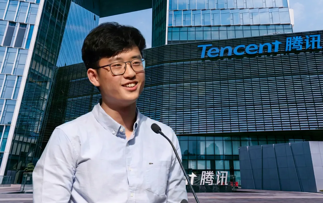 腾讯首席AI科学家姚顺雨在腾讯总部发布Hy3 preview模型