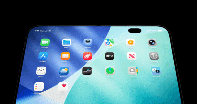 iPhone Fold UI界面概念图