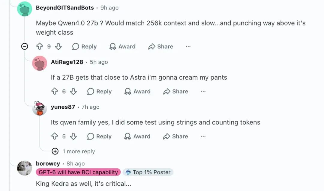 Reddit 讨论 Union Alpha 可能为 Qwen 系列