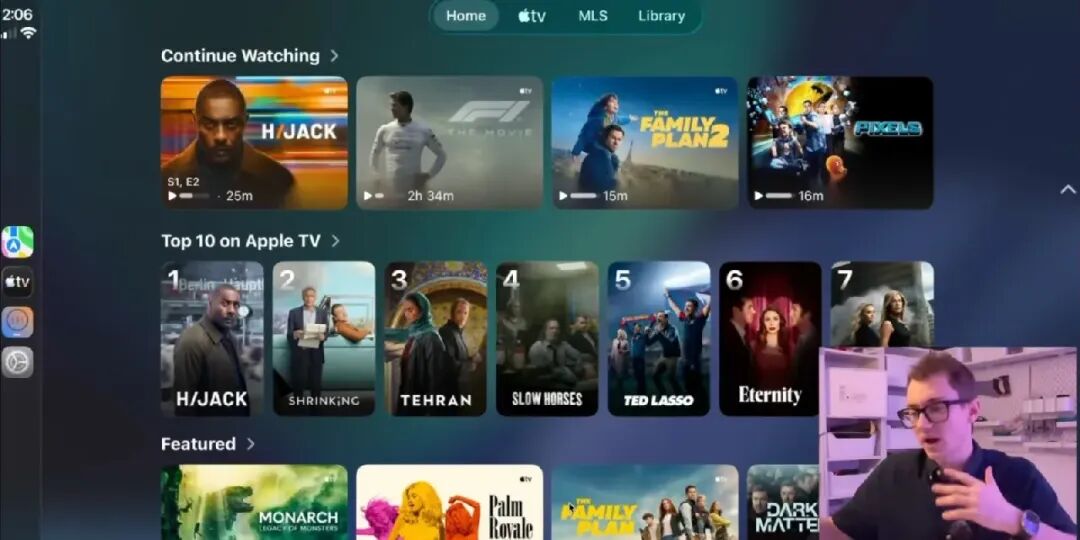 CarPlay视频播放功能界面预览