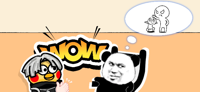 惊讶的导师与熊猫表情包