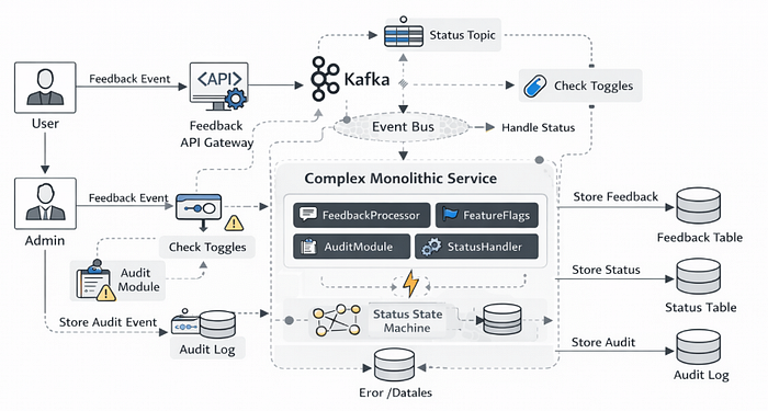 为臆想未来而设计的复杂单体服务架构