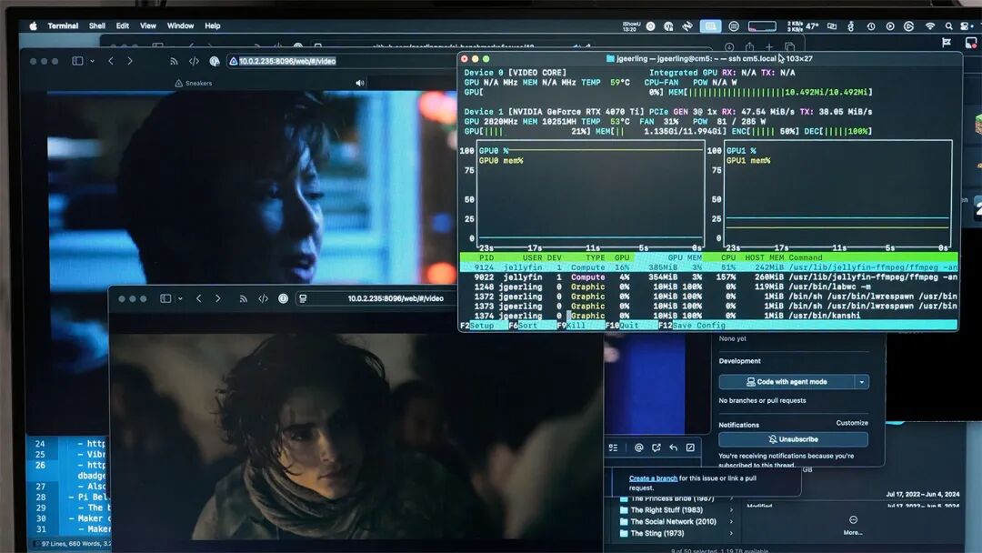 树莓派CM5同时转码两个视频流