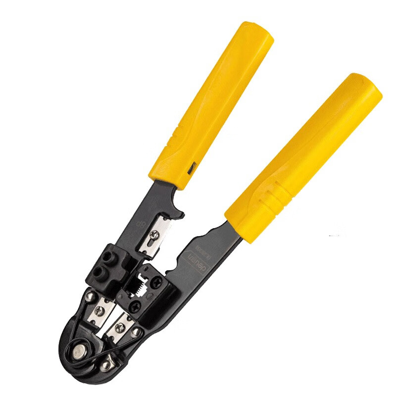 黄色手柄的压线钳