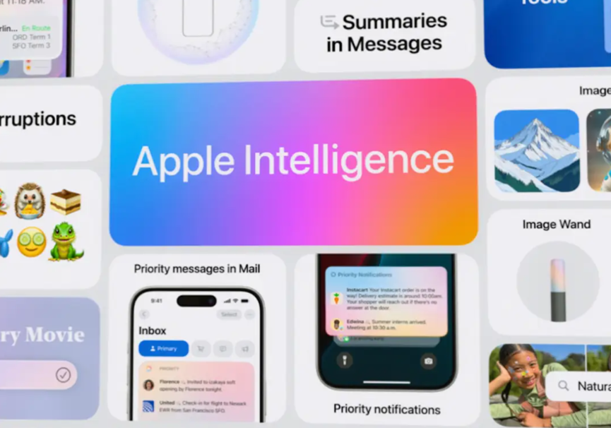 Apple Intelligence功能宣传图