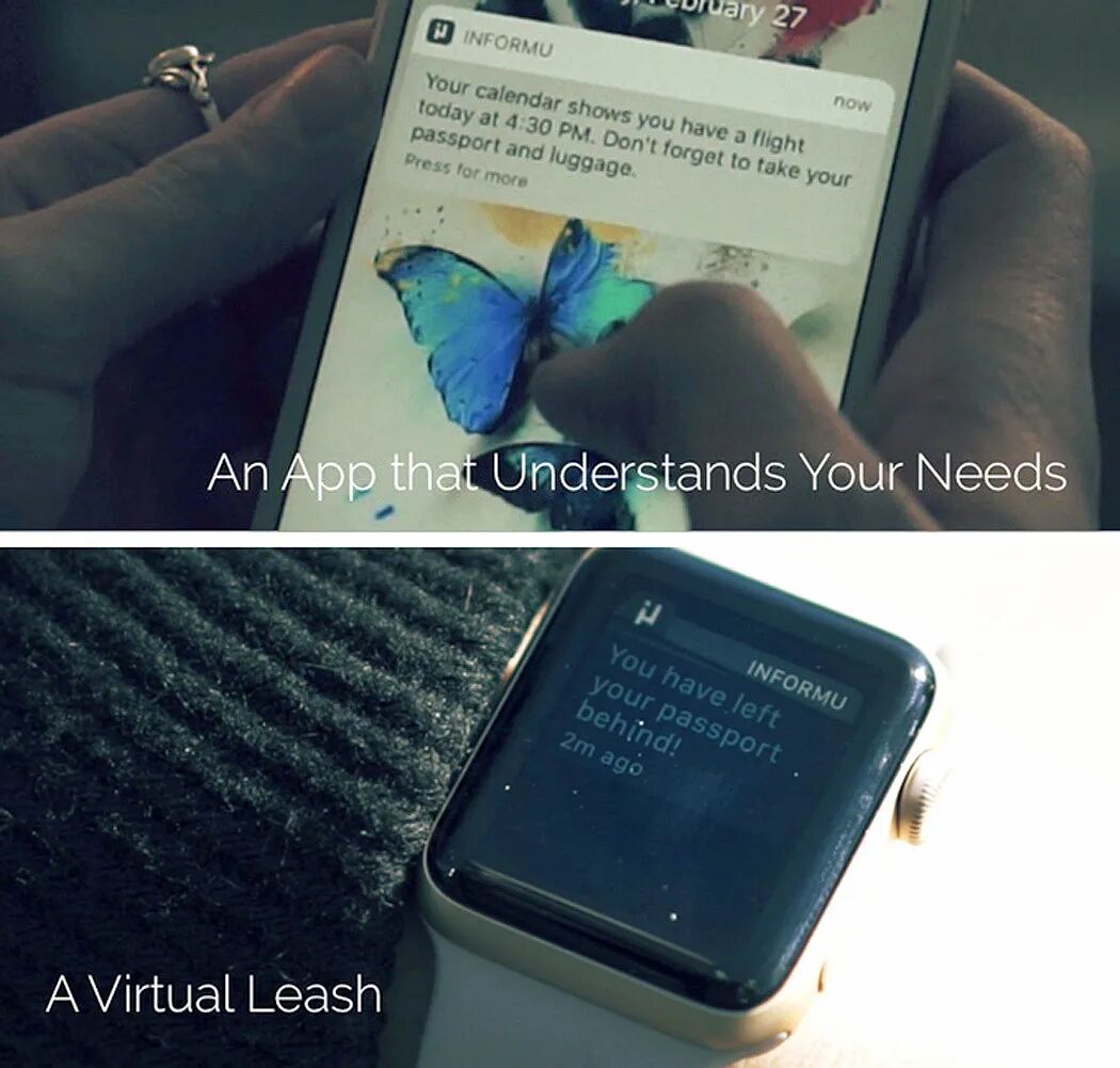 图片由上下两部分组成，上半部分显示一只手握着智能手机