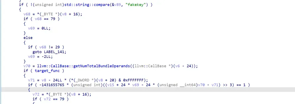 fakekey函数的反编译逻辑