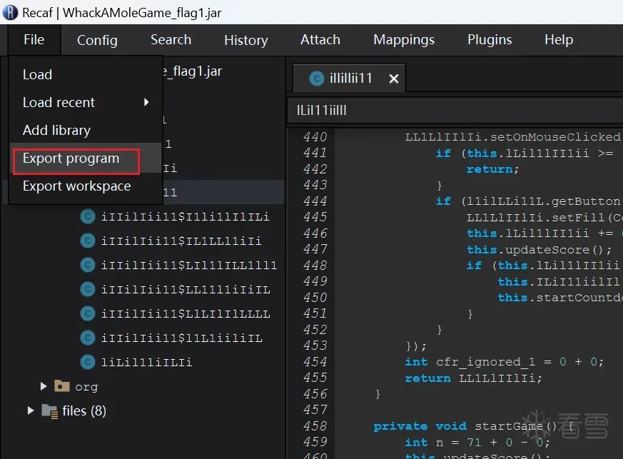 导出修改后的文件