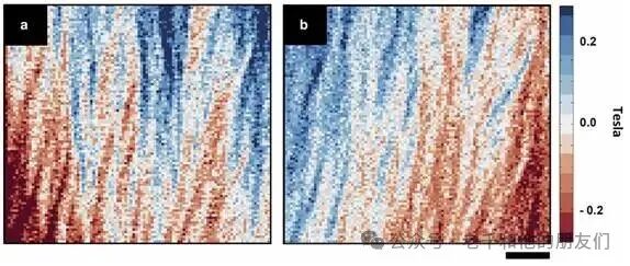 钴薄膜的磁偏转质心测量图