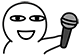 拿麦克风表情
