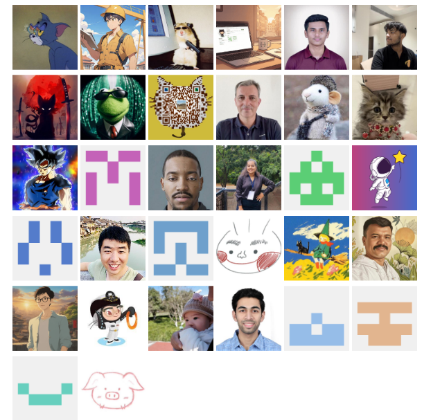 社区贡献者致谢趣味拼图