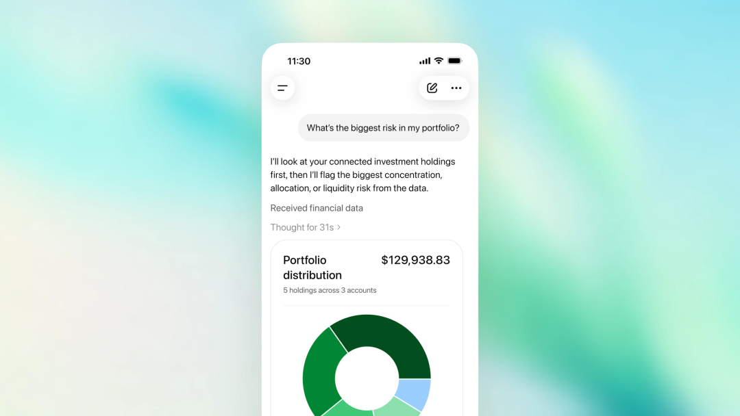 ChatGPT 投资组合风险分析截图