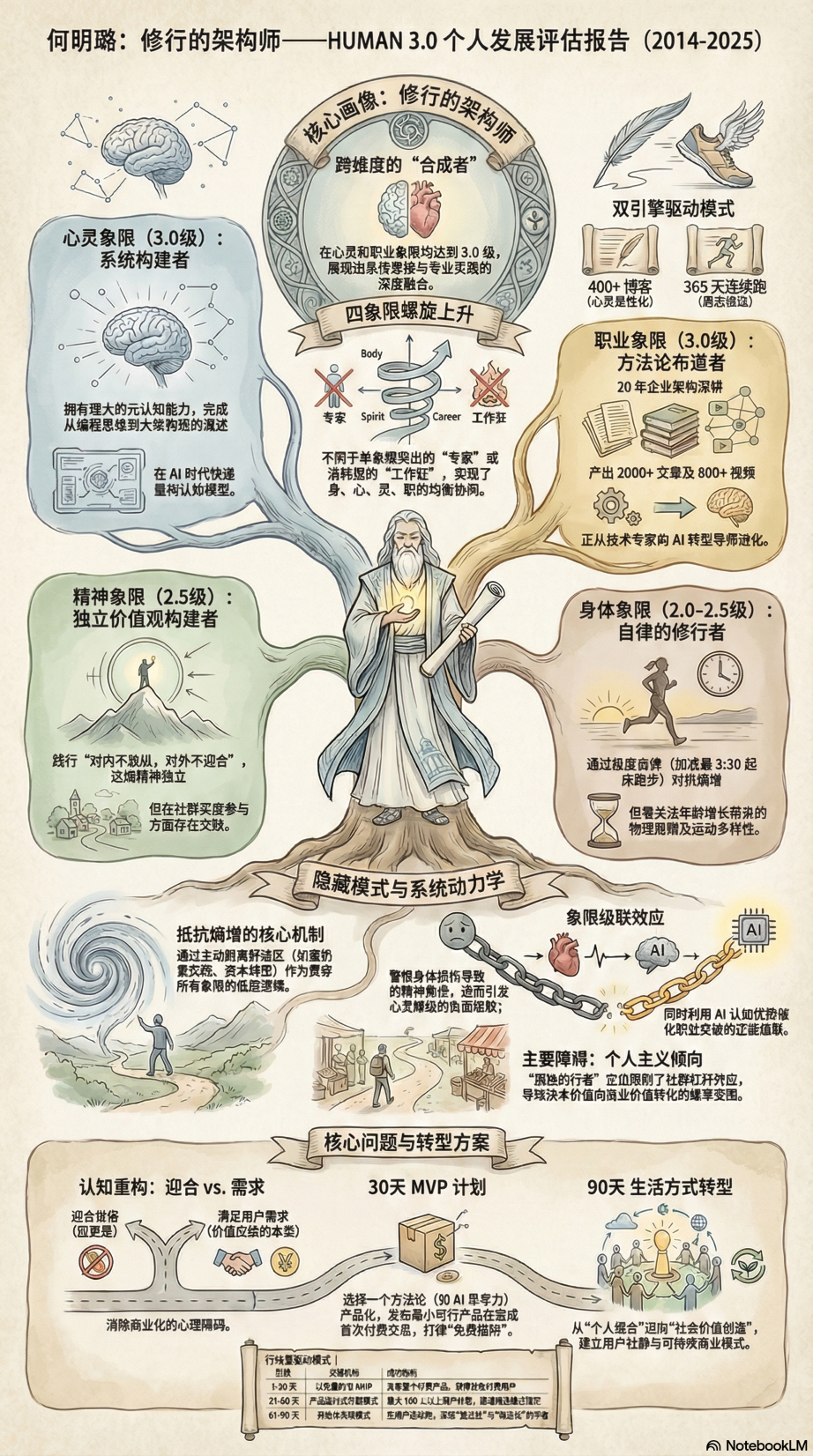 HUMAN 3.0个人发展评估报告信息图