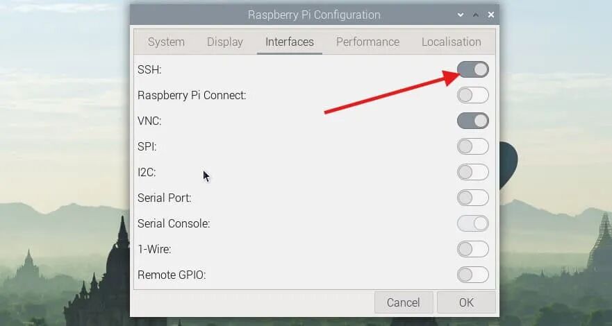 ssh enabled raspberry pi configuration