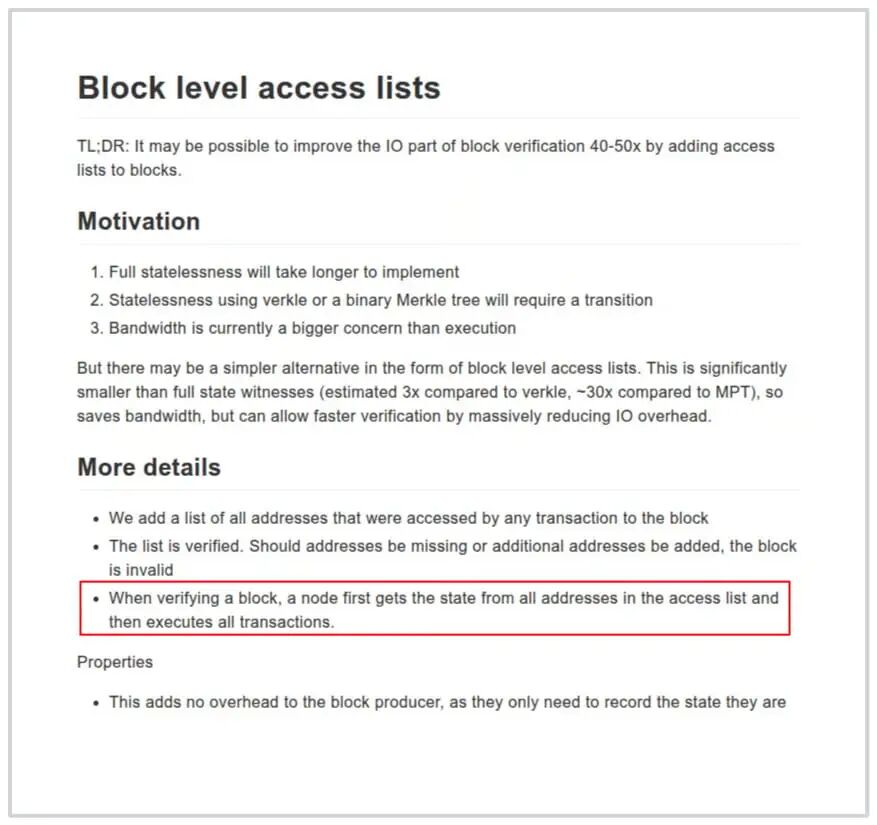 EIP-7928 早期提案截图