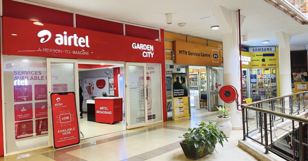 非洲商场内Airtel、MTN等服务网点实景