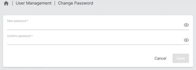 修改用户密码界面