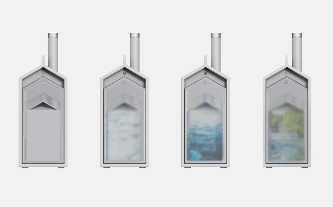 Water Pack Humidifier内部工作原理剖面图