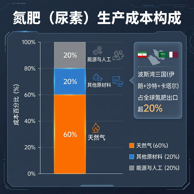氮肥生产成本构成图